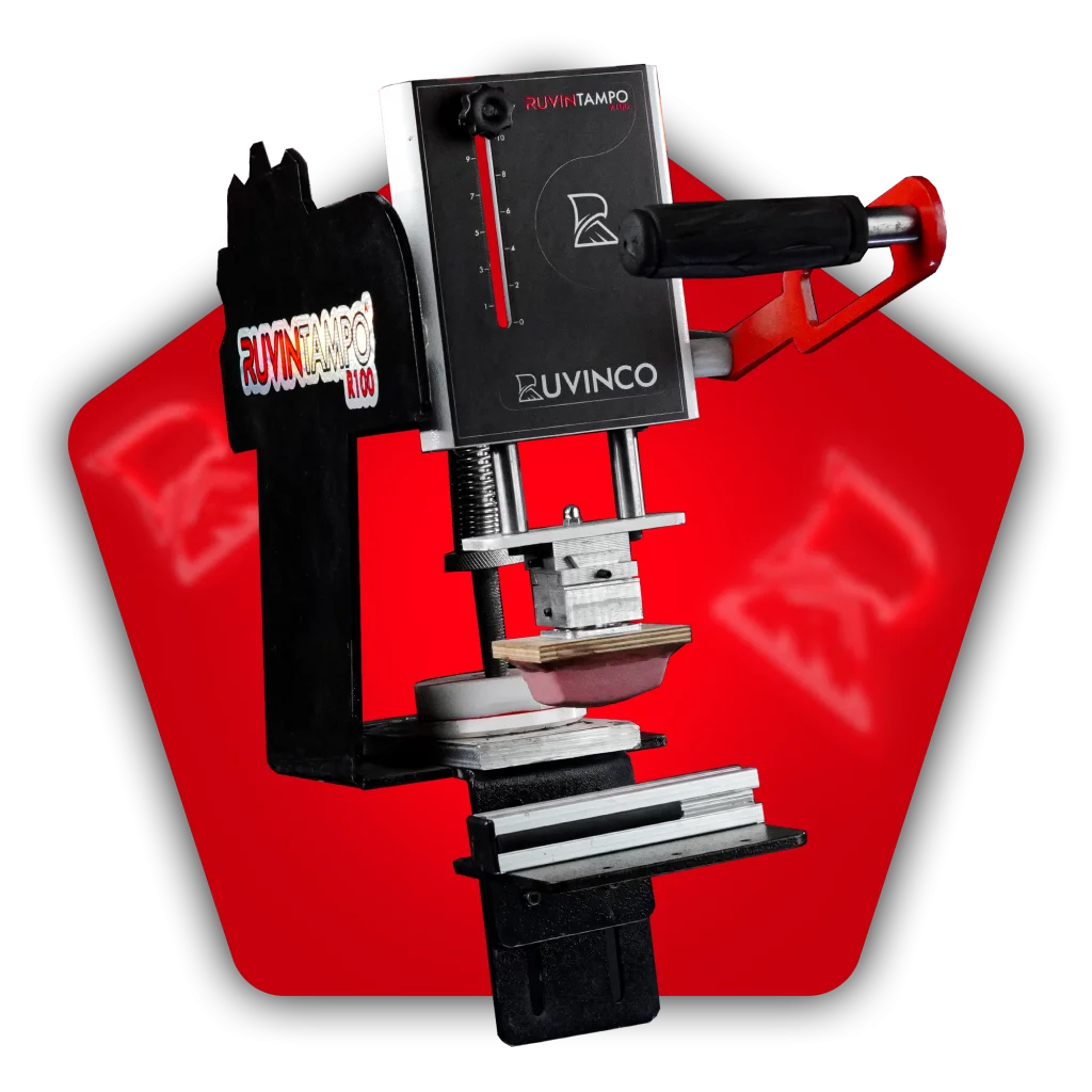 دستگاه چاپ تامپو دستی روین تامپو R100 مناسب چاپ روی هر متریال و هر سطحی